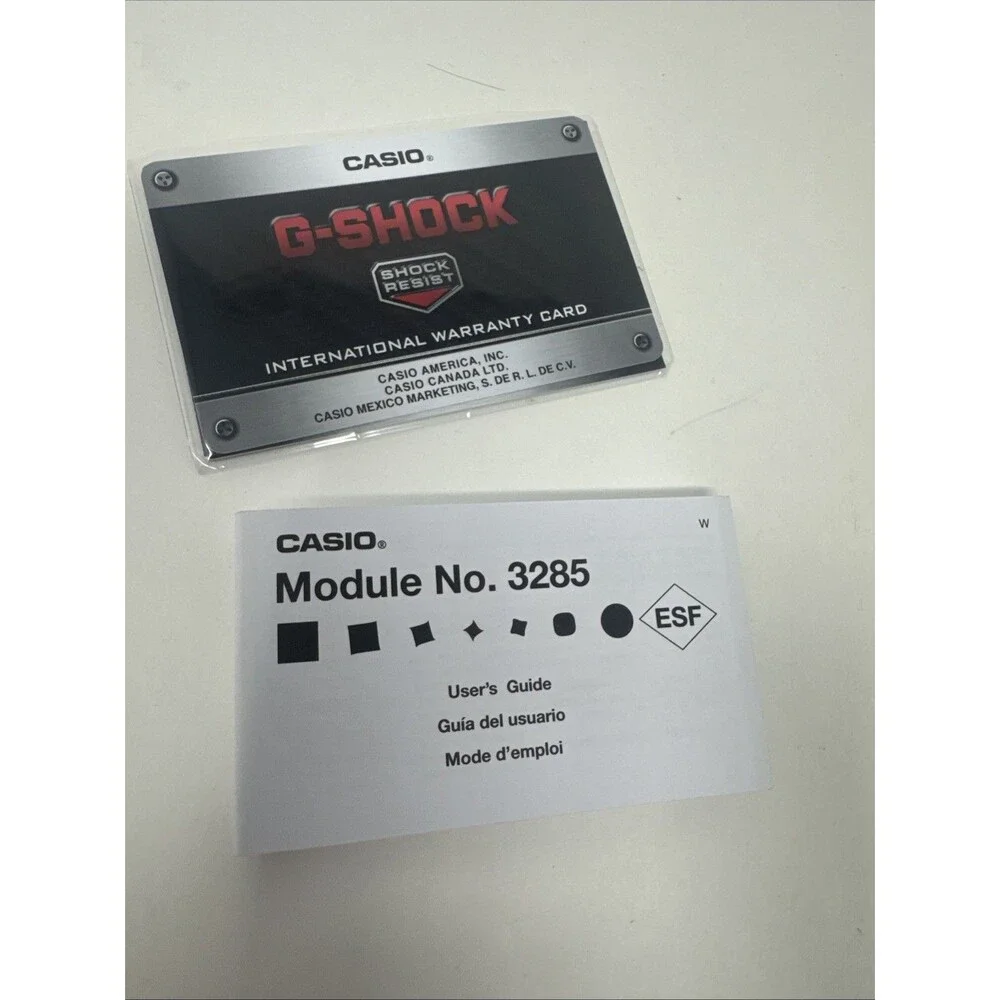 CASIO G-SHOCK 3285 Wristwatch G8900S Black w/ silver details NEW IN BOX papers